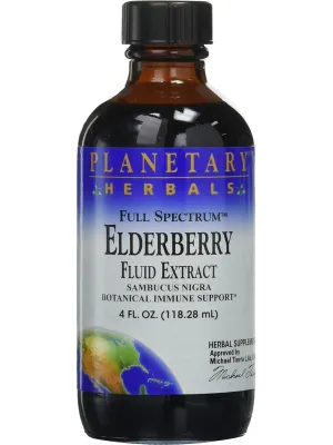 Planetary Herbals, Elderberry Fluid Extract, Full Spectrum, 4 fl oz