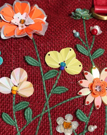 POLLENA Beaded Party Bag
