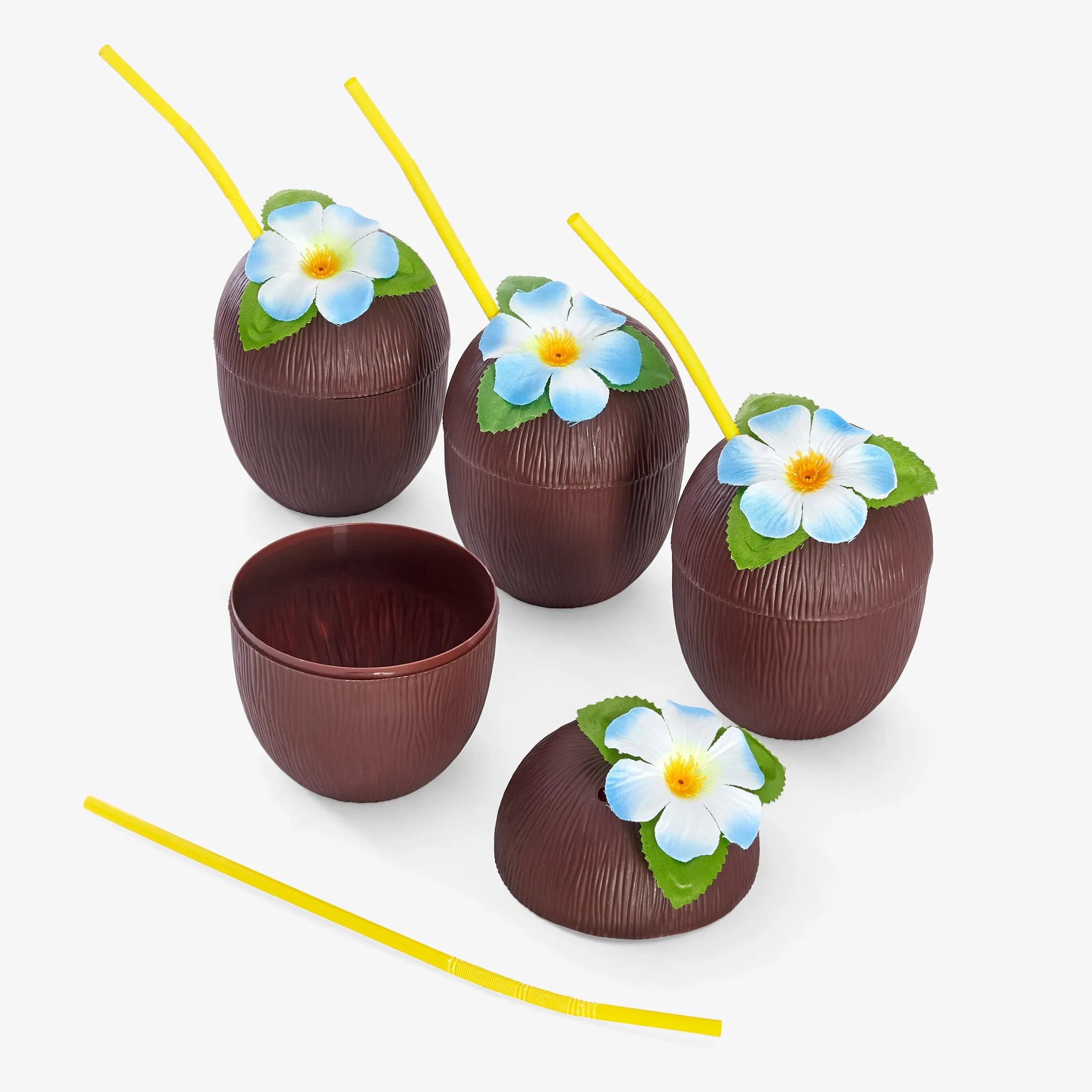 Reusable Coconut Cups with Straws (340 ml)