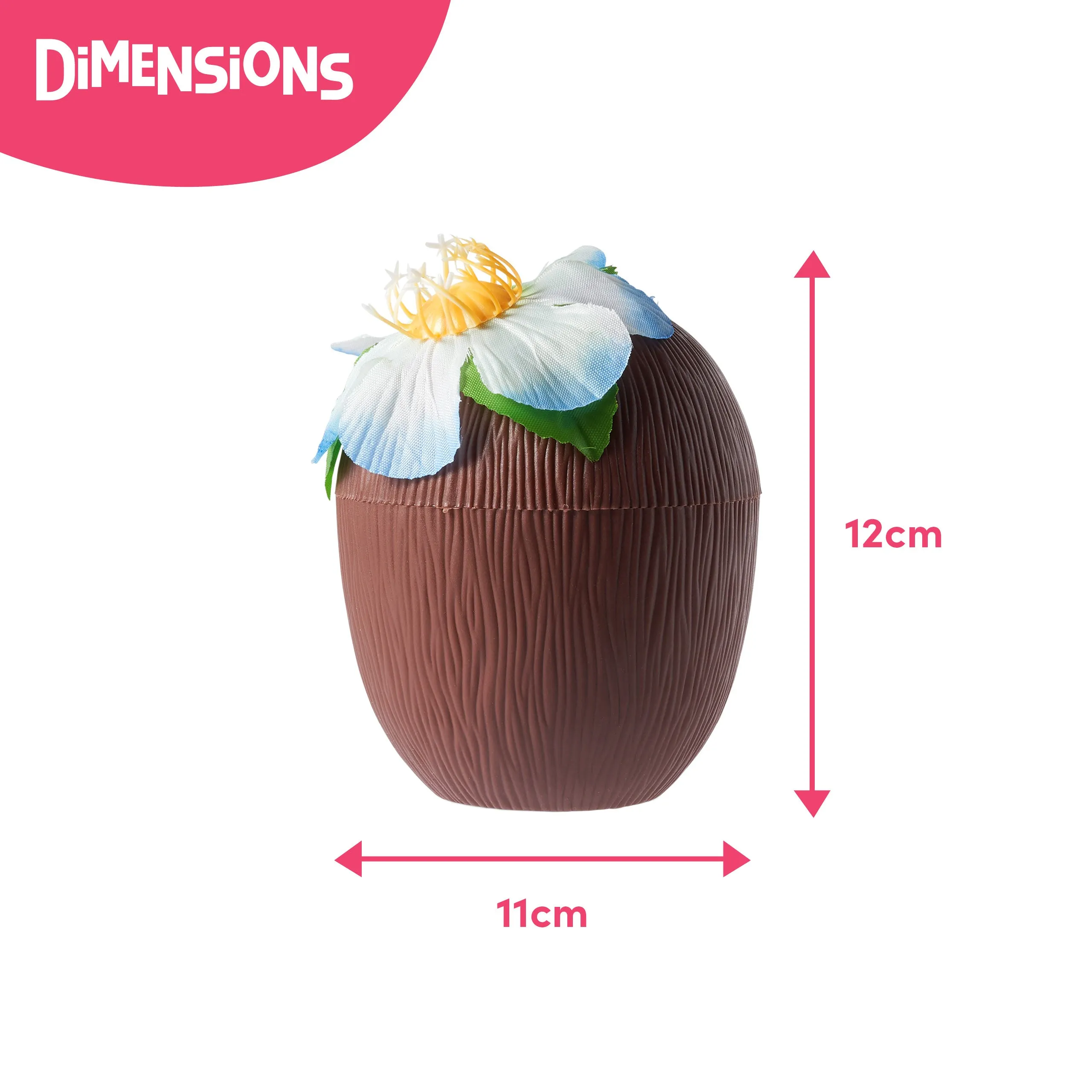 Reusable Coconut Cups with Straws (340 ml)