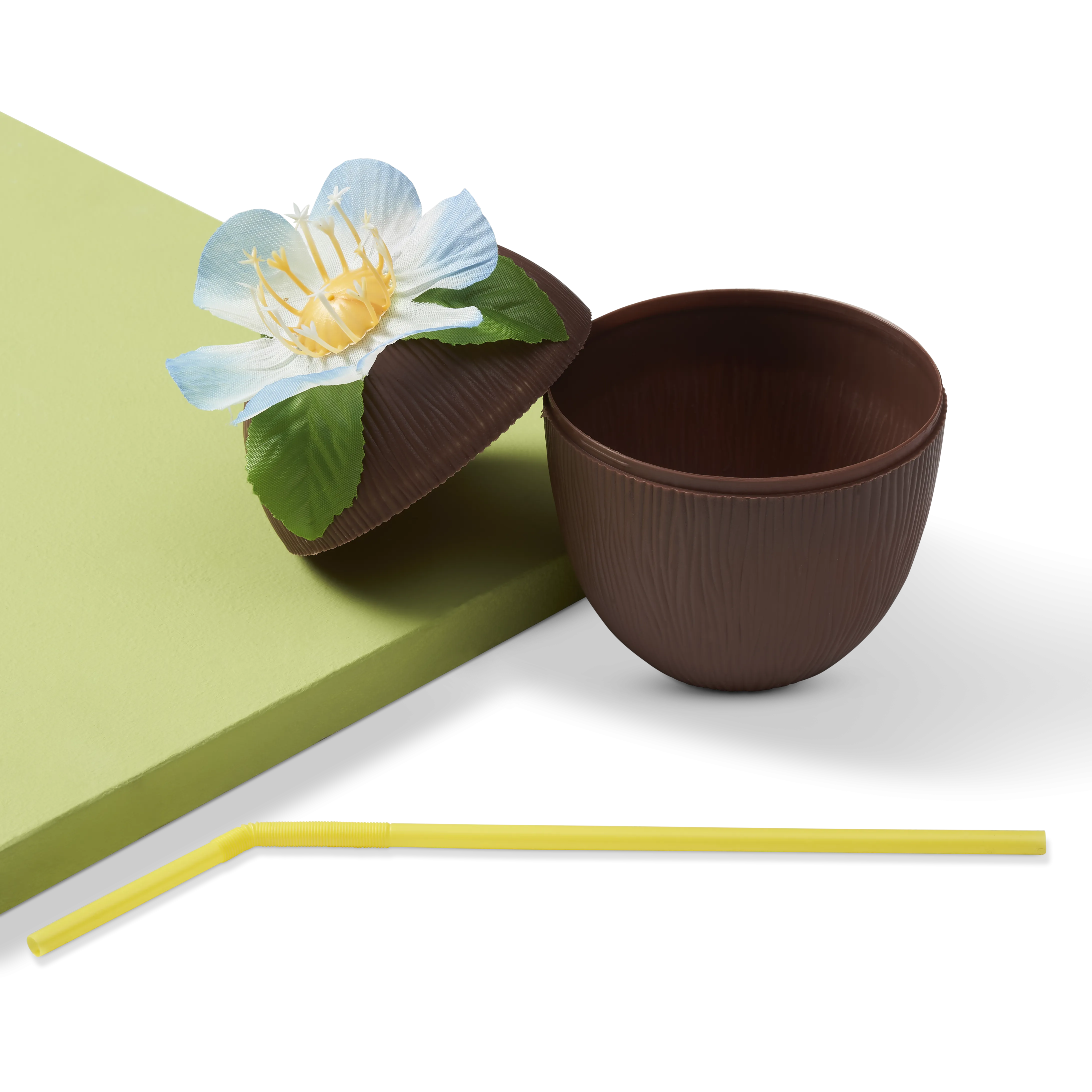 Reusable Coconut Cups with Straws (340 ml)