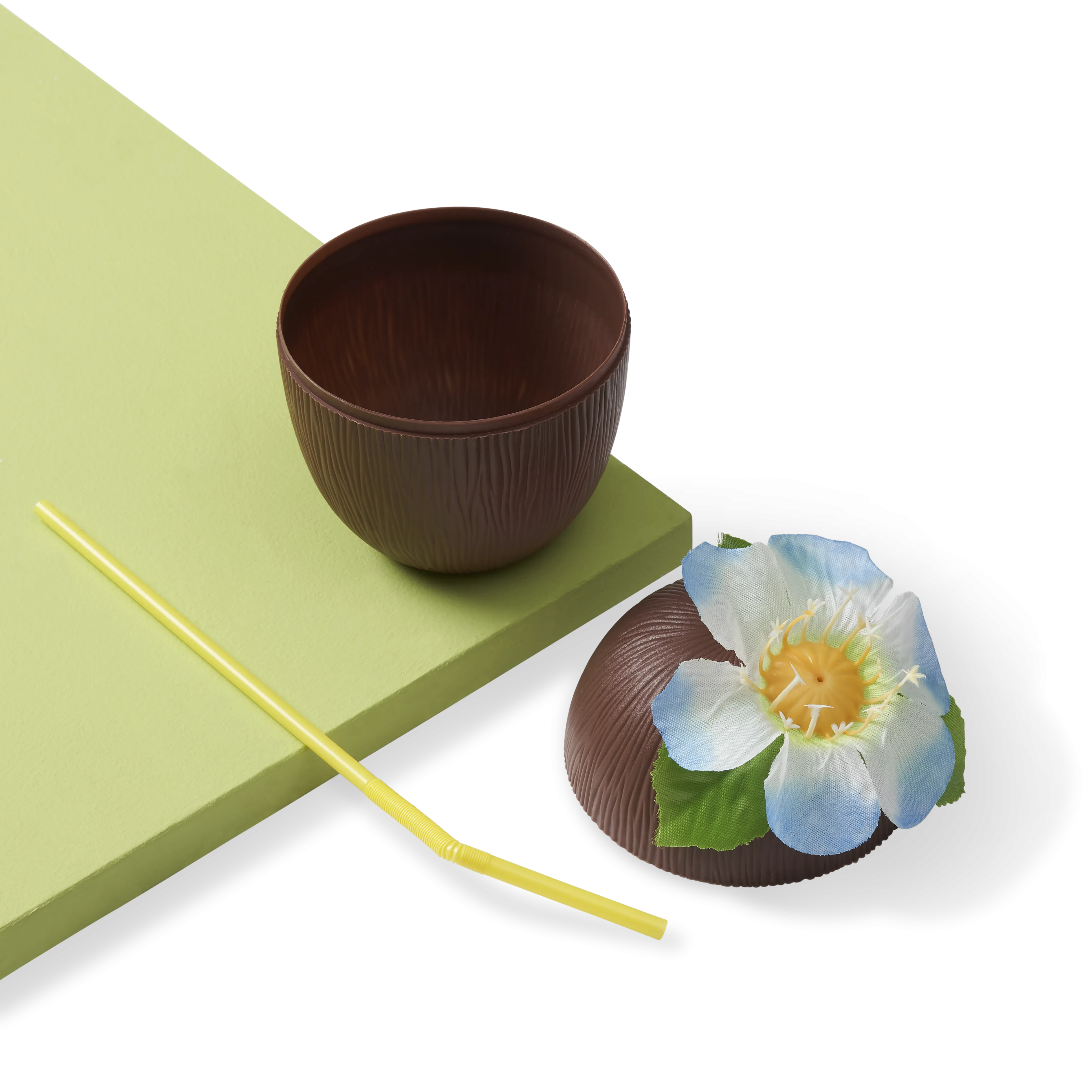 Reusable Coconut Cups with Straws (340 ml)