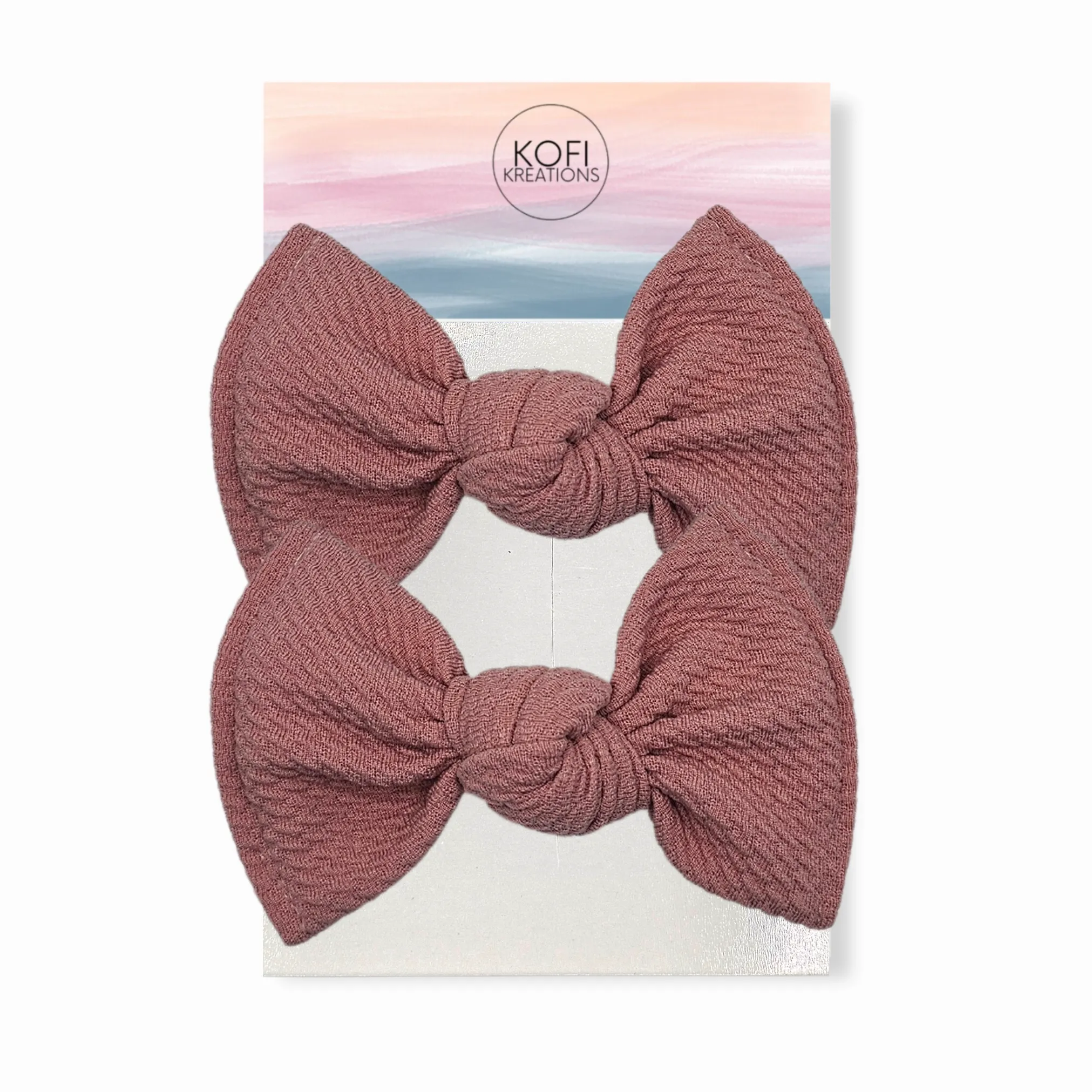 Rose Knot Hair Bows