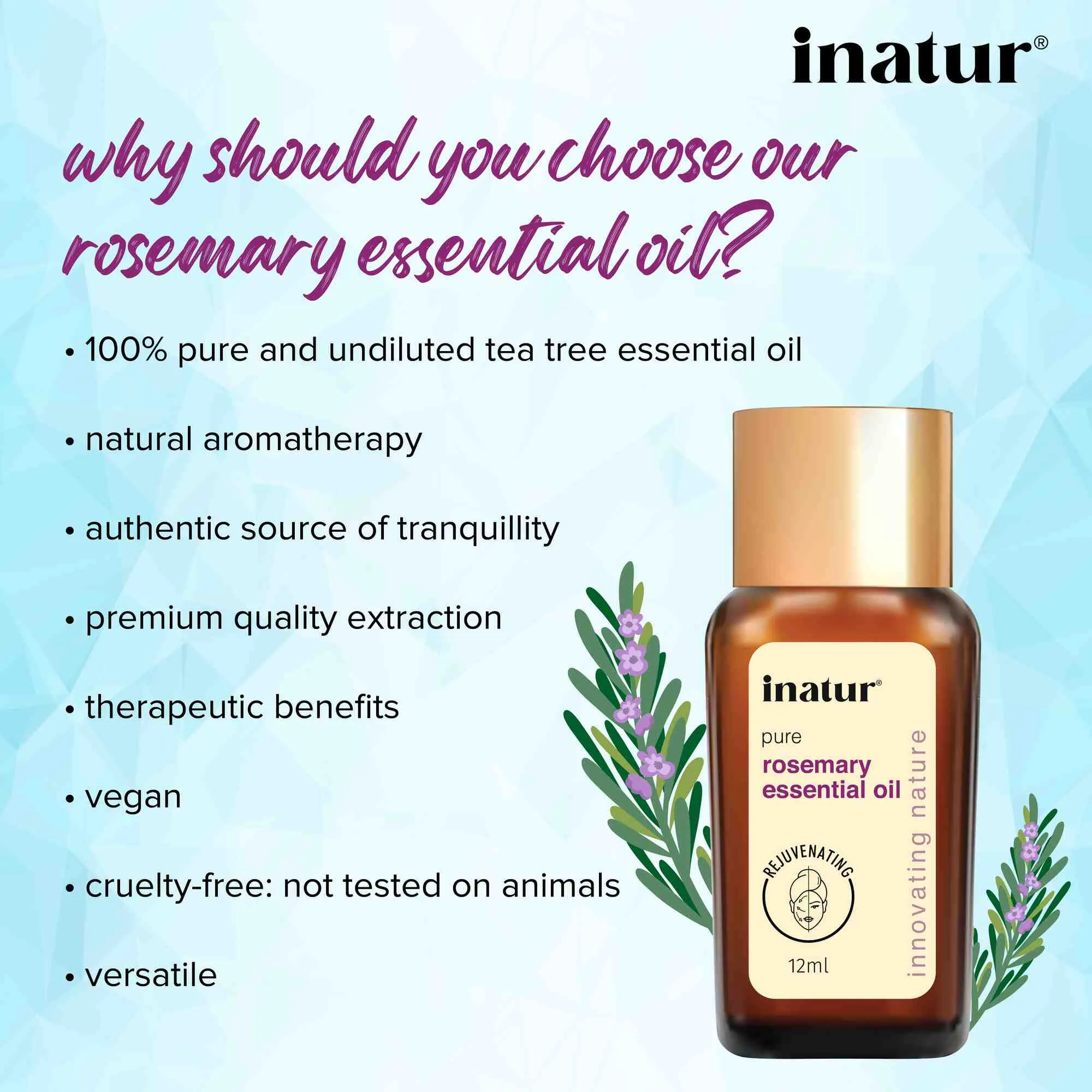 Rosemary Pure Essential Oil - 12ml