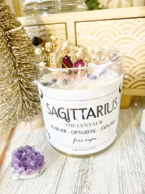 Sagittarius soy candle