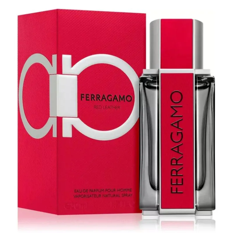 Salvatore Ferragamo Ferragamo Red Leather Pour Homme For Men EDP 50ml