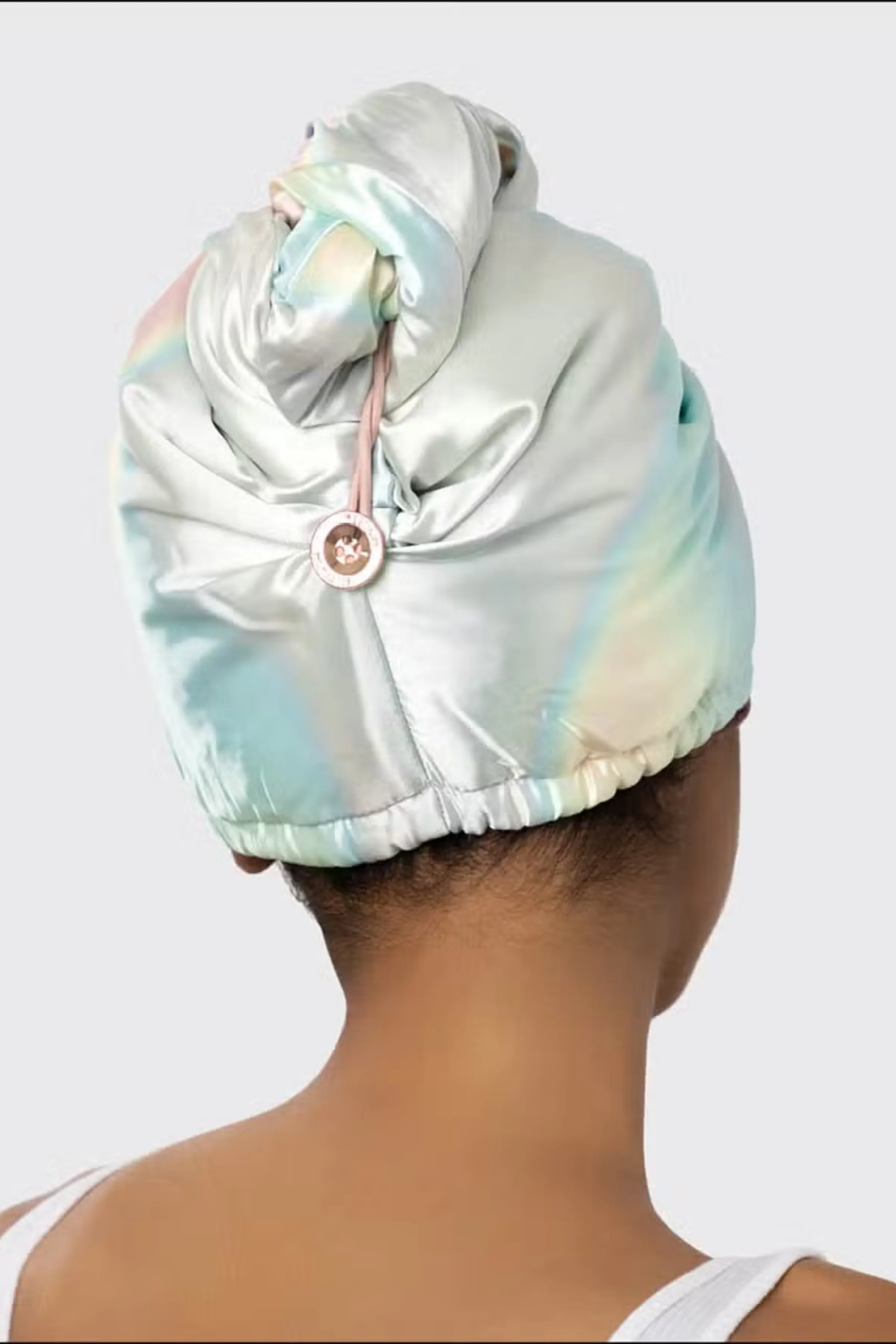 Satin Microfiber Hair Towel - Aura