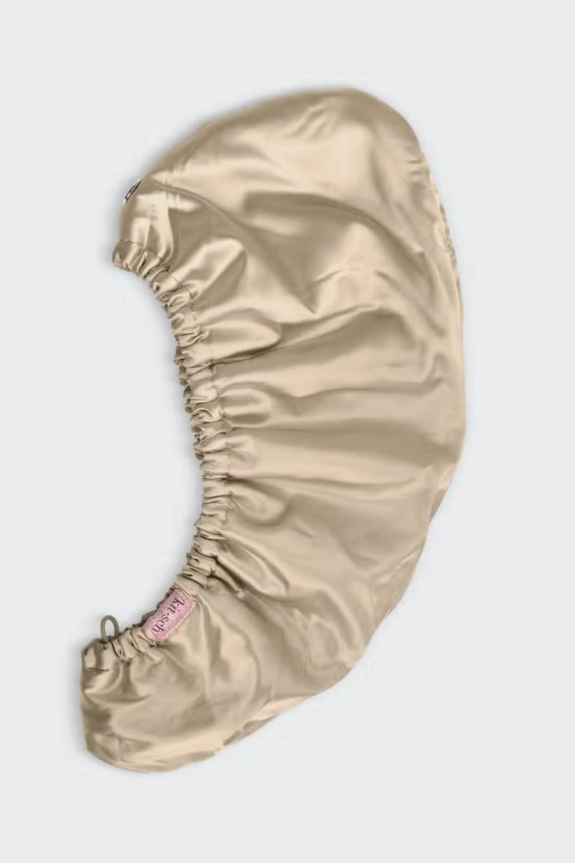 Satin Microfiber Hair Towel - Champagne