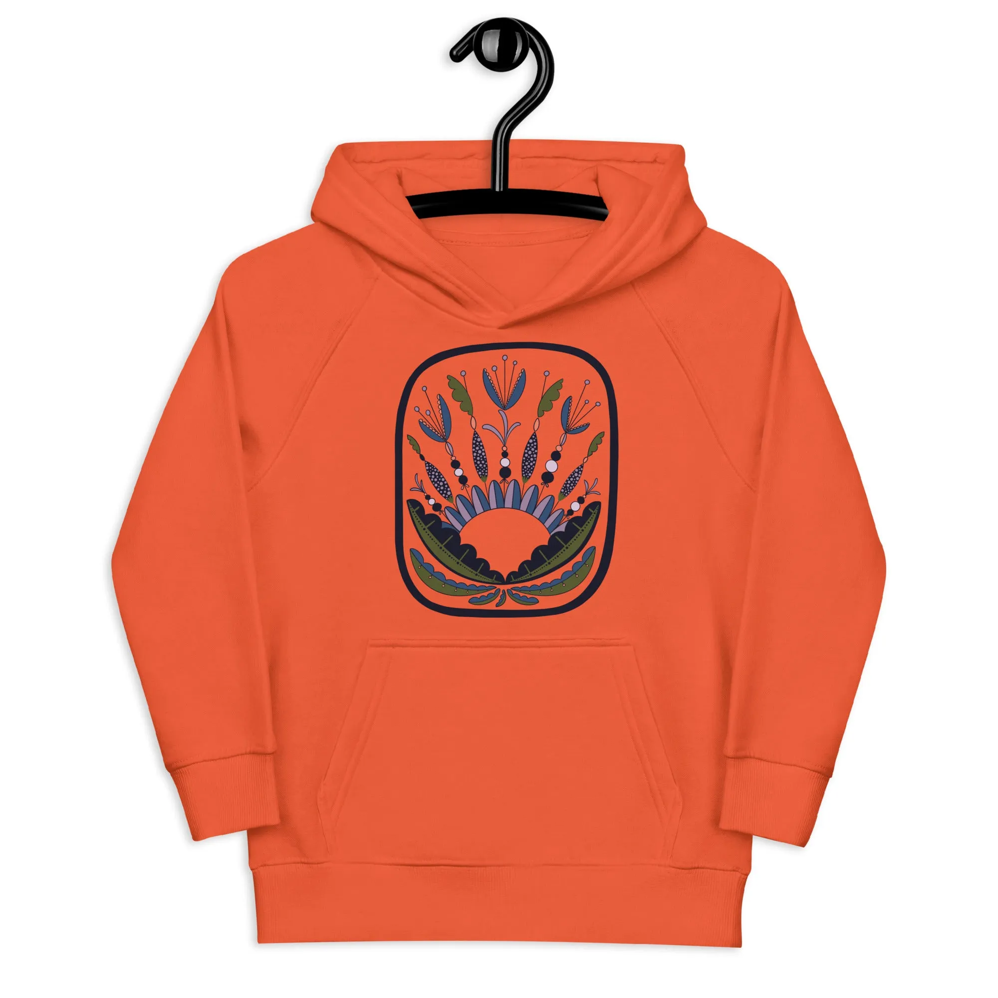 Scandinavian Folkart - Kid's Eco Hoodie