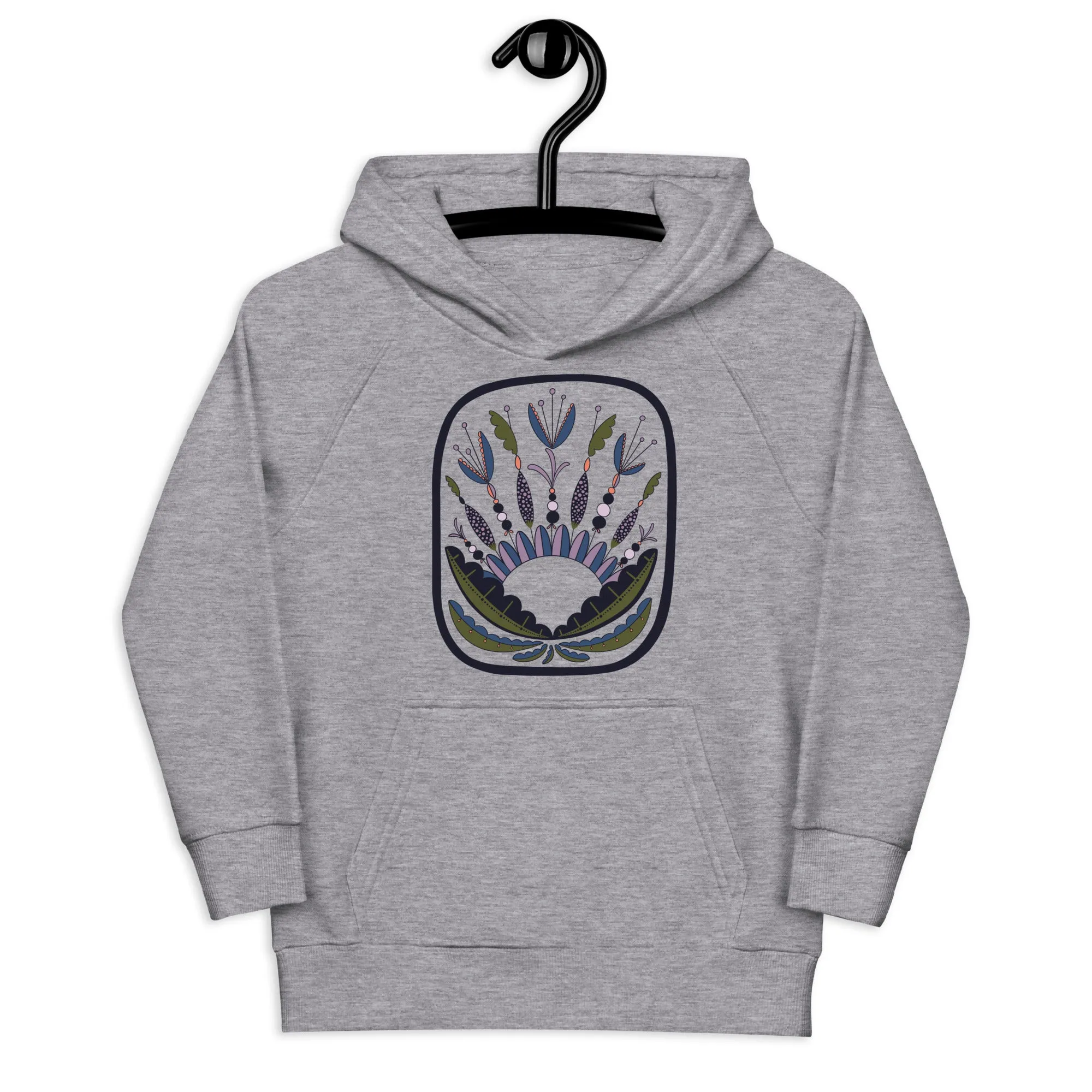 Scandinavian Folkart - Kid's Eco Hoodie