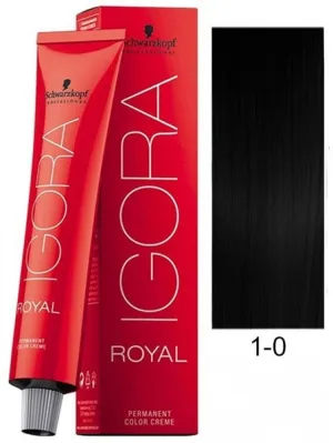 Schwarzkopf Professional Igora Royal Permanent Color Creme (1-0 Black)