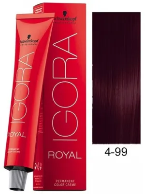 Schwarzkopf Professional Igora Royal Permanent Color Creme (4-99 Medium Brown Violet)