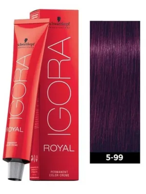 Schwarzkopf Professional Igora Royal Permanent Color Creme (5-99 Light Brown Violet)