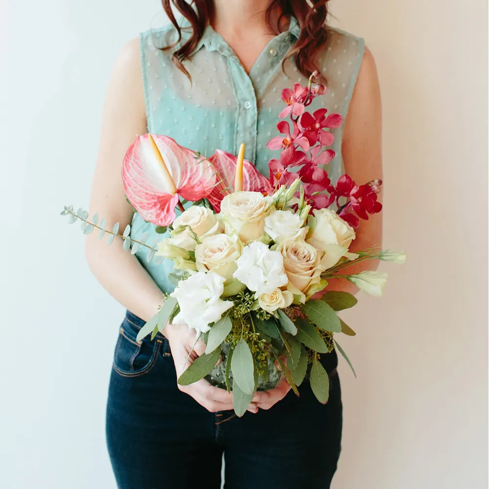 Seasonal Hobnail Arrangement