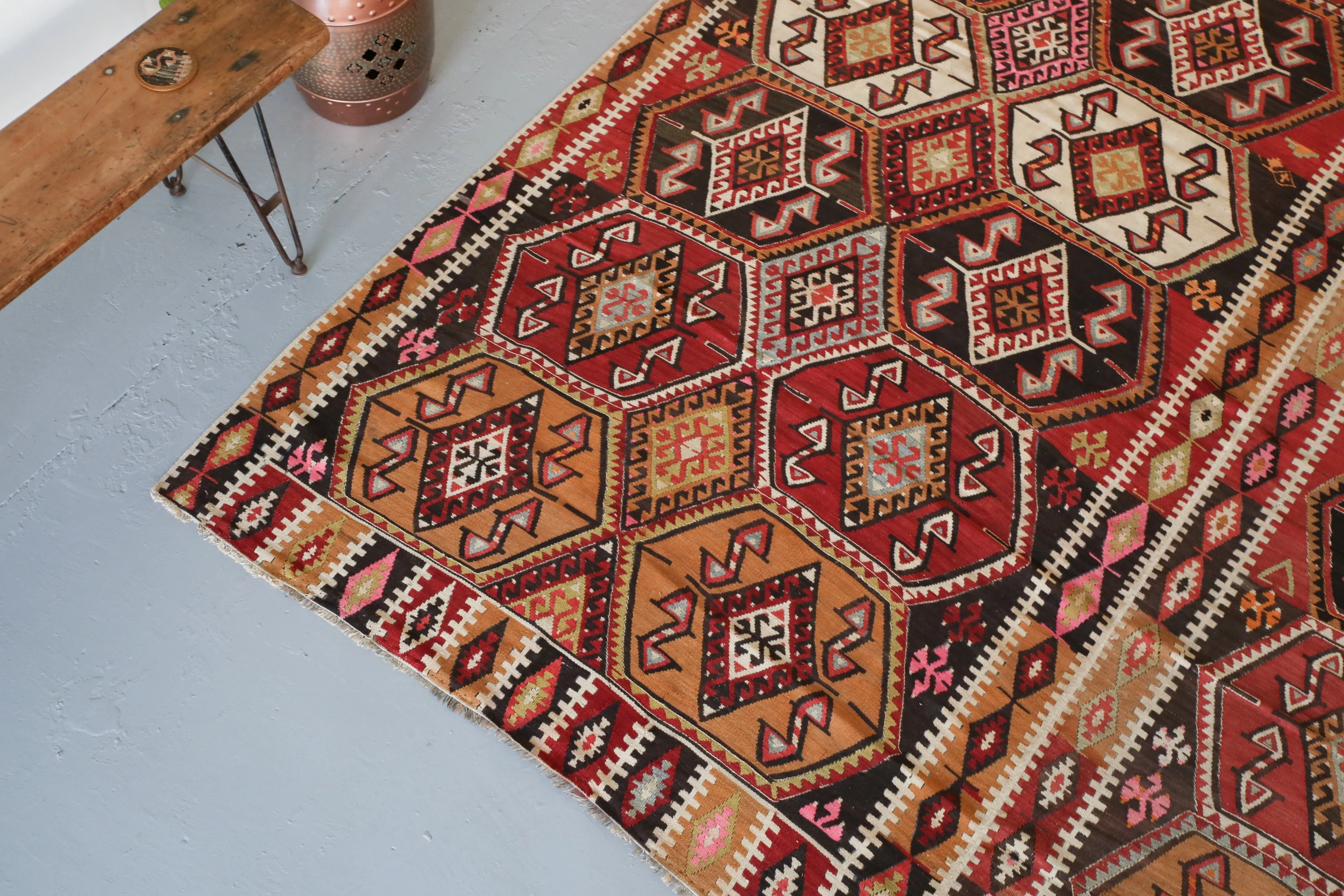 Semi-antique Sivas Kilim 10'8"x12'4"