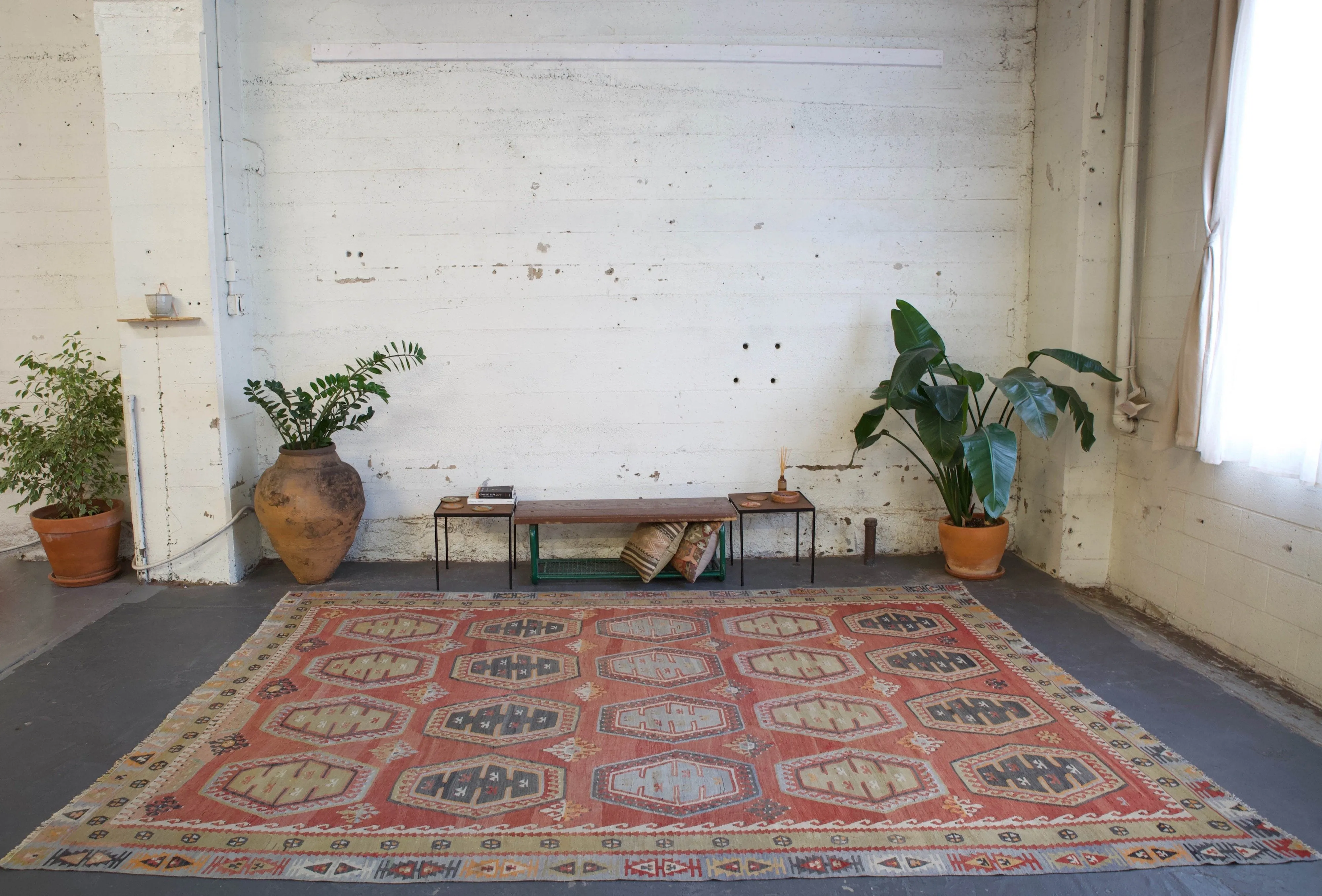 Semi-antique Sivas Sarkisla Turkish Kilim Rug 8'6"x11'9"
