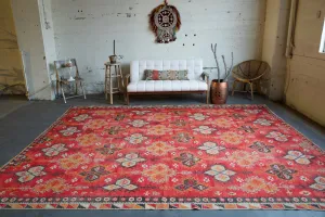Semi-Antique Turkish Sivas Sarkisla kilim Rug 9'6"x12'