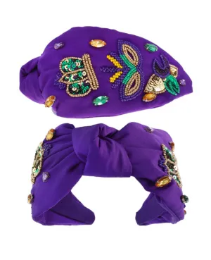 Sequin Mardi Gras Headband