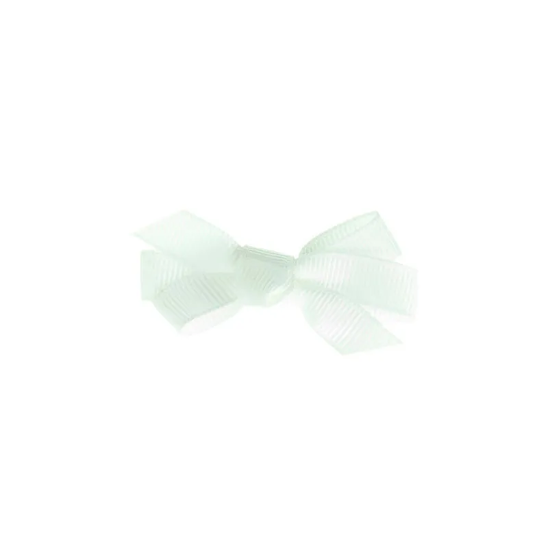 Small Bow Clip White