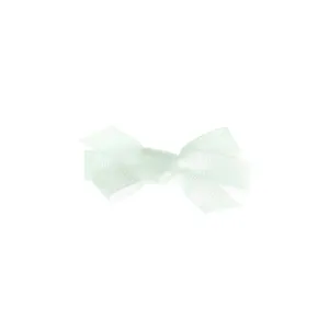 Small Bow Clip White