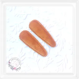 • Snap Clip Cover Appliques • Caramel Velvet •