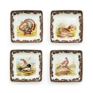 Spode Woodland Square Dishes (Set of 4)