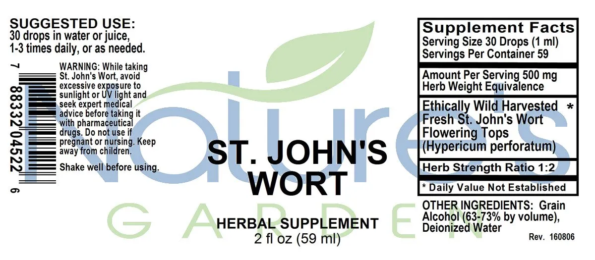 St. John's Wort - 2 oz Liquid Single Herb