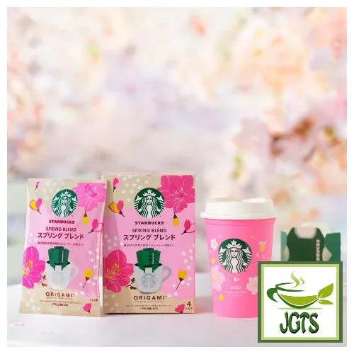 Starbucks Origami Personal Drip Coffee Spring Blend and Cup (Seasonal)