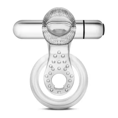 Stay Hard - 10 Function Vibrating Tongue Ring -  Clear