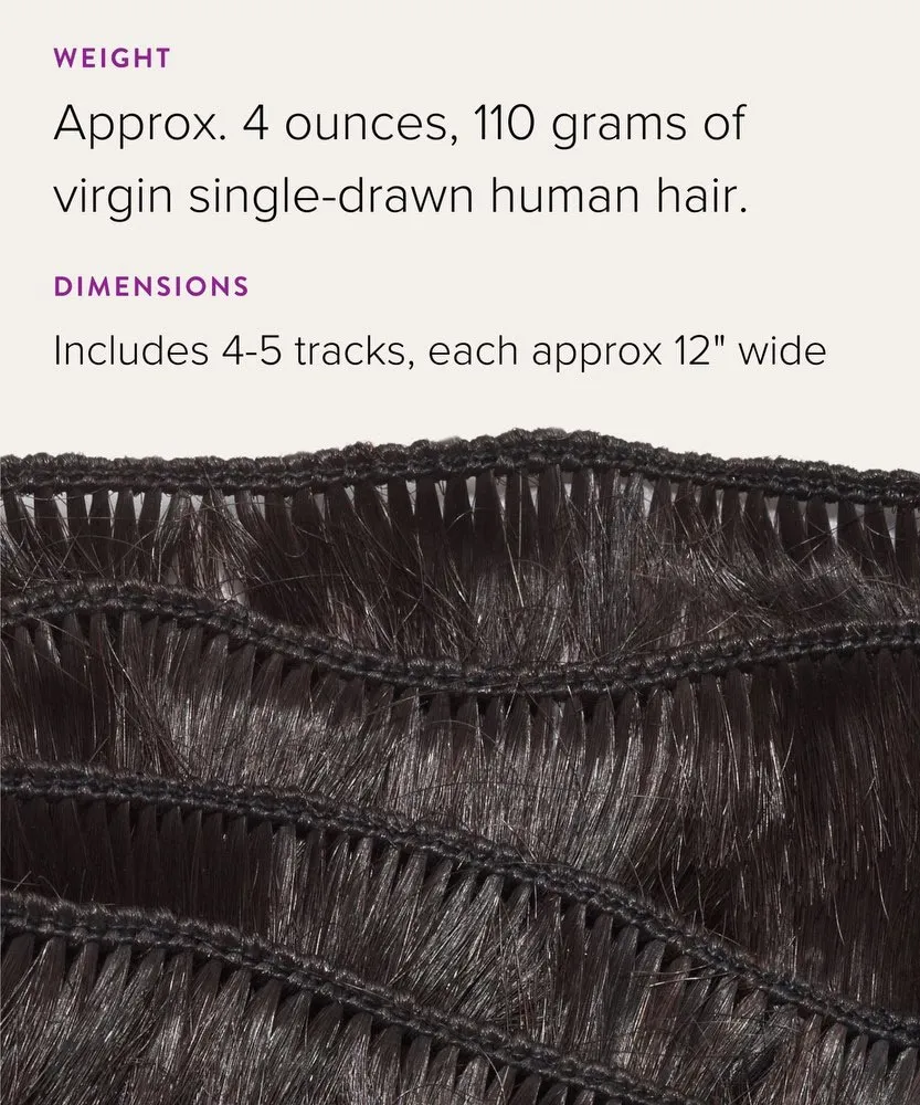 Straight Virgin Hand-Tied Weft