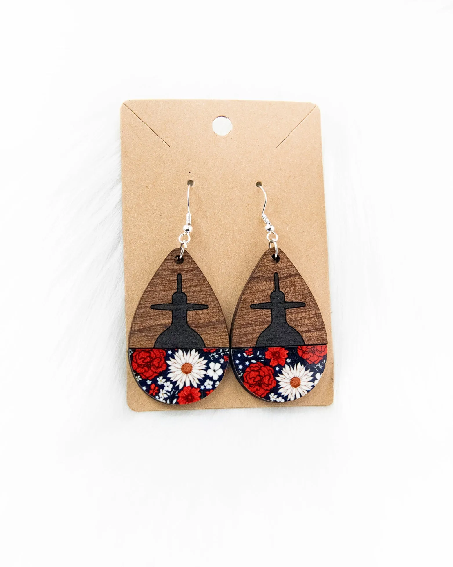 SUBMARINE FLORAL TEARDROP EARRINGS