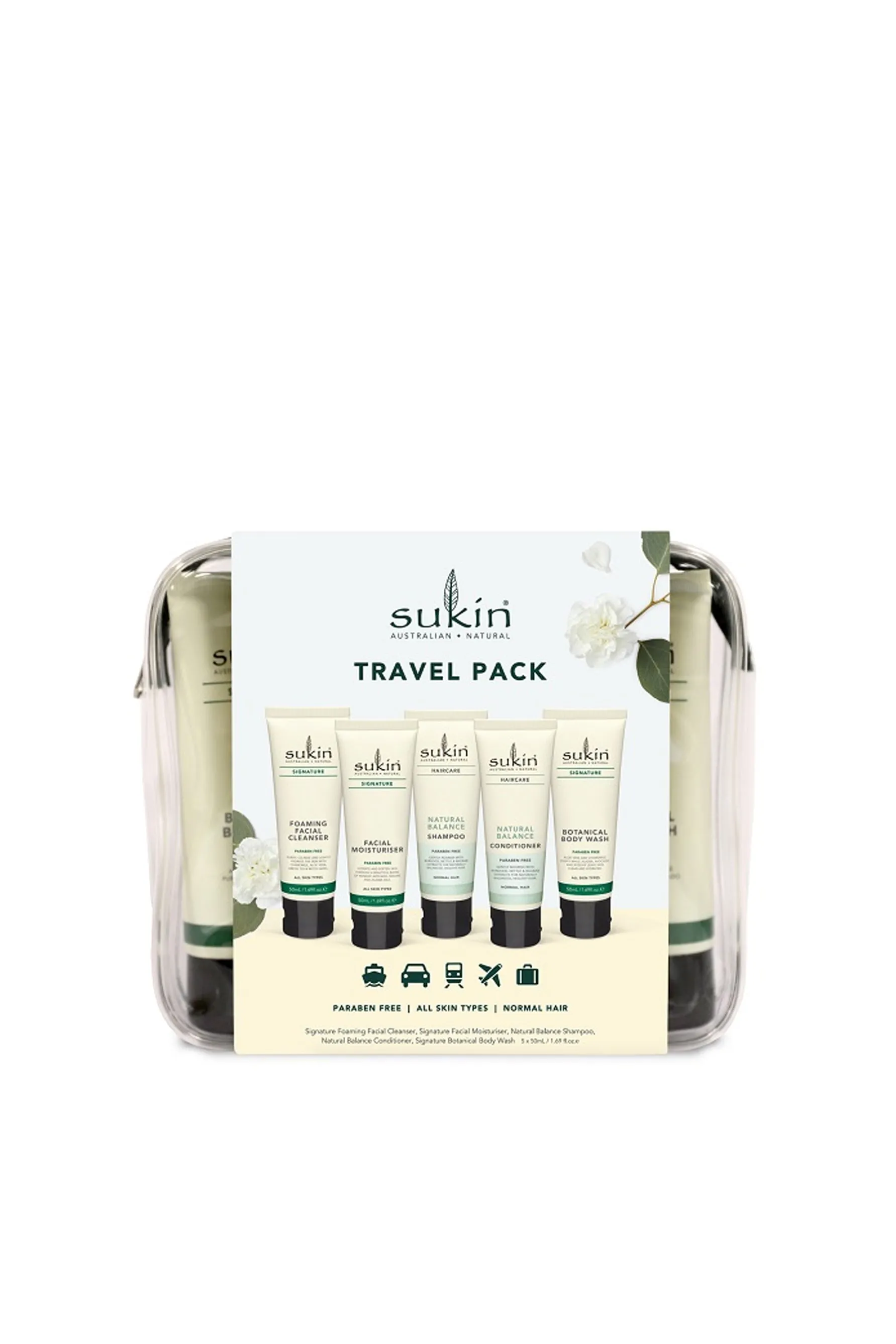 SUKIN Travel Pack 5x50ml