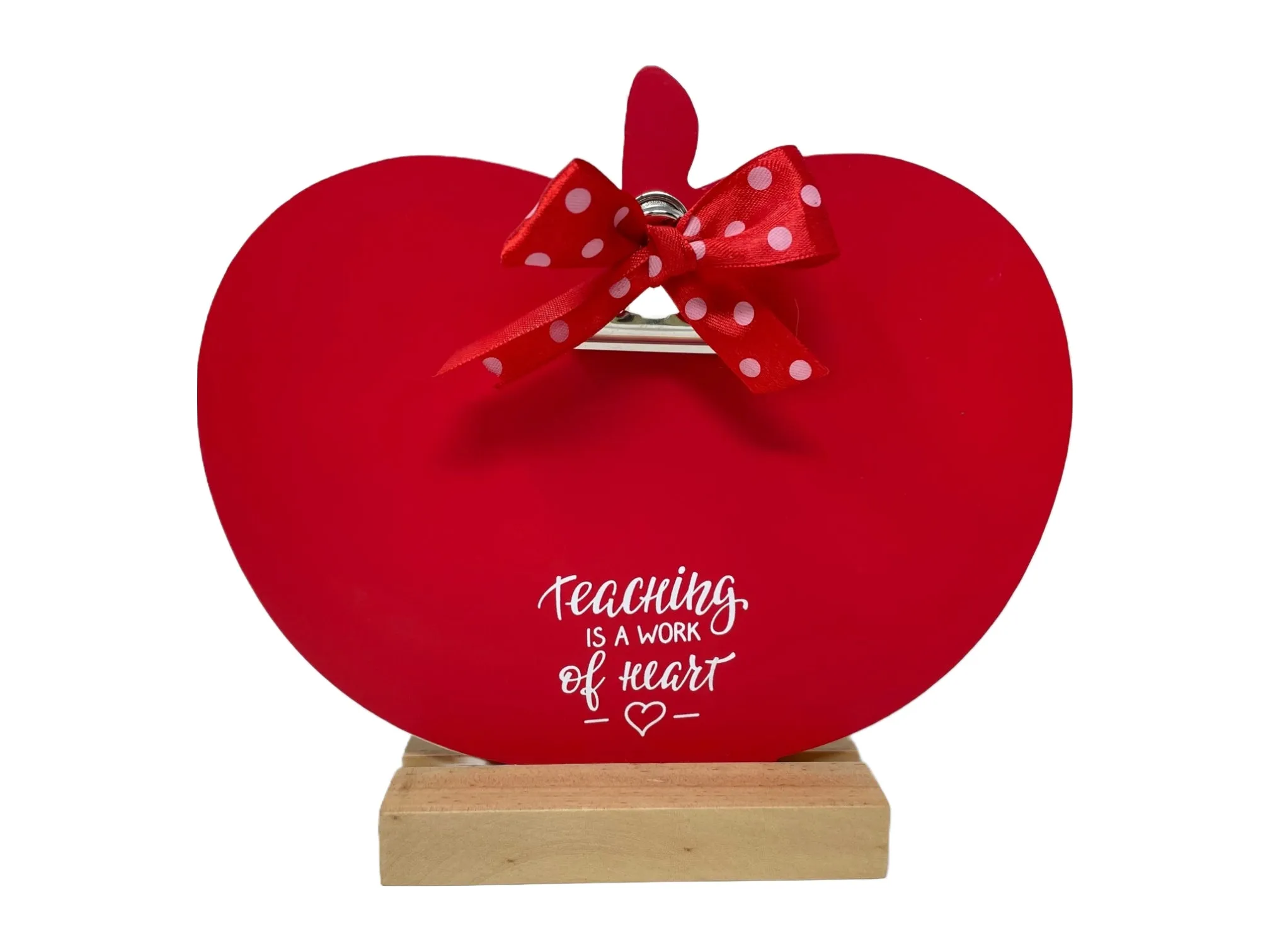 Teachers Appreciation Gift , Apple Shape photo frame and Water Bottle