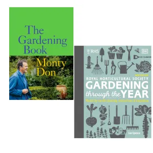 The Gardening Book: Monty Don & RHS Gardening Through the Year 2 Books Set (HB)