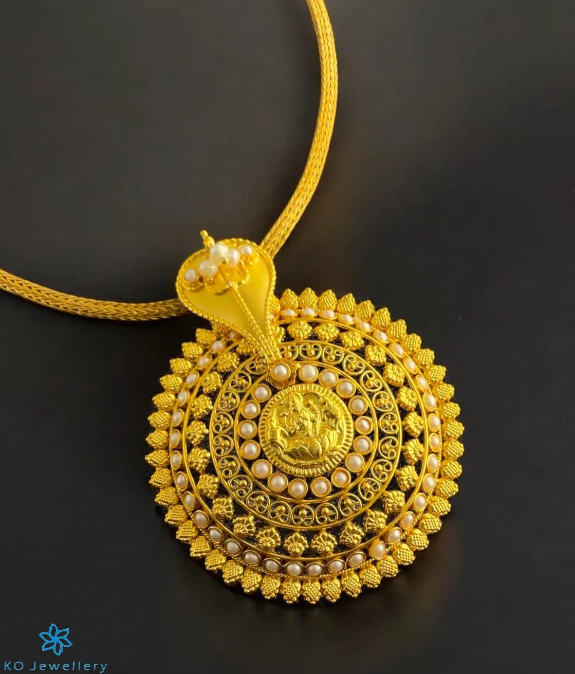 The Kumud Silver Pearl Pathak Pendant