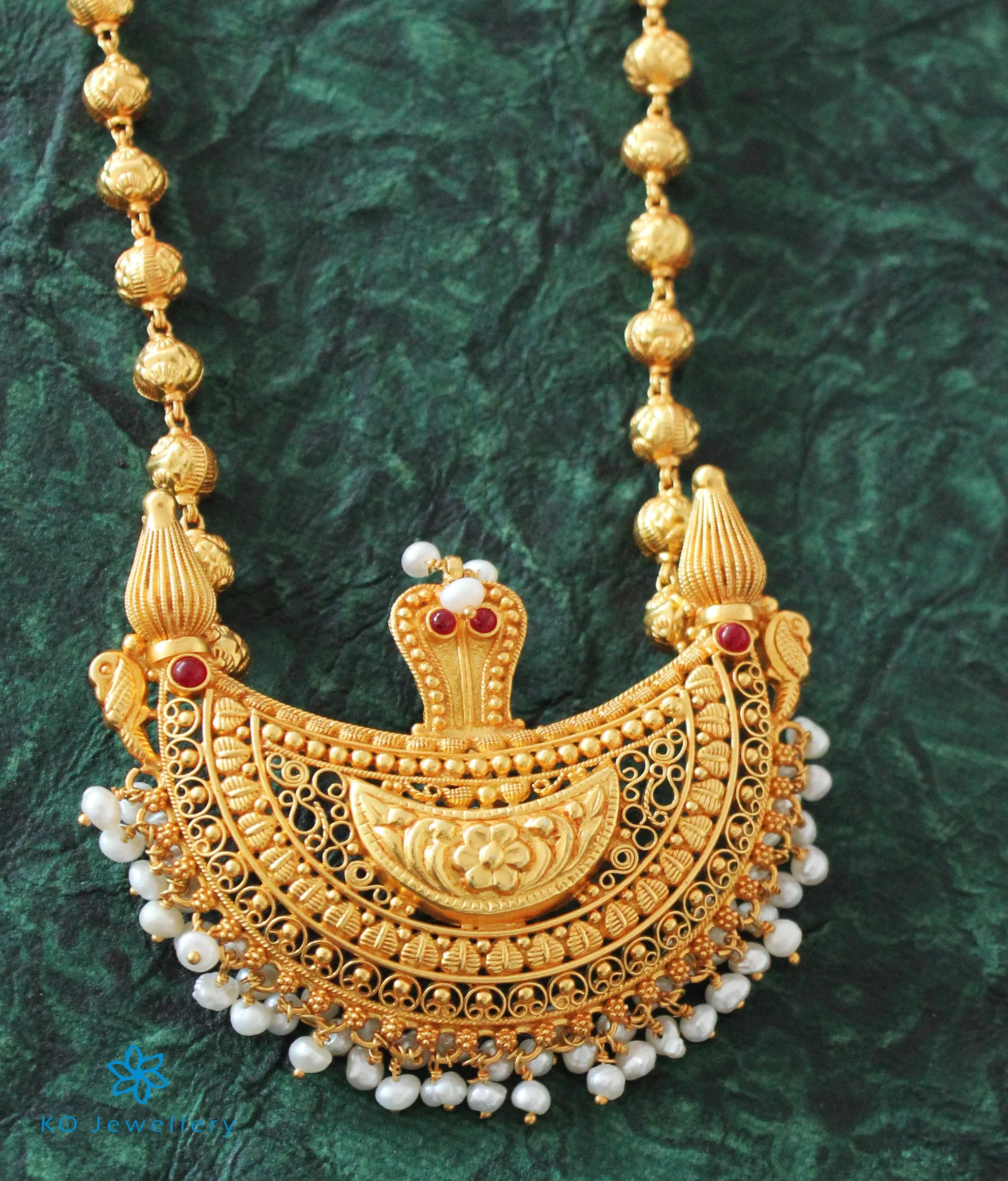 The Viloma Kokkethathi Silver Mohanmala Necklace