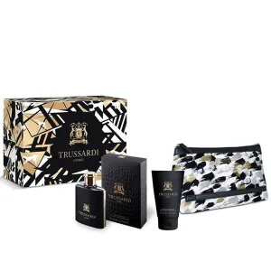 Trussardi Uomo for Men  Edt 100ml  100ml Shaving Gel  Pouch Set