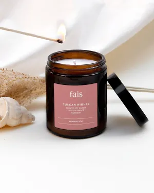 Tuscan Nights Candle Cypress   Orange   Geranium