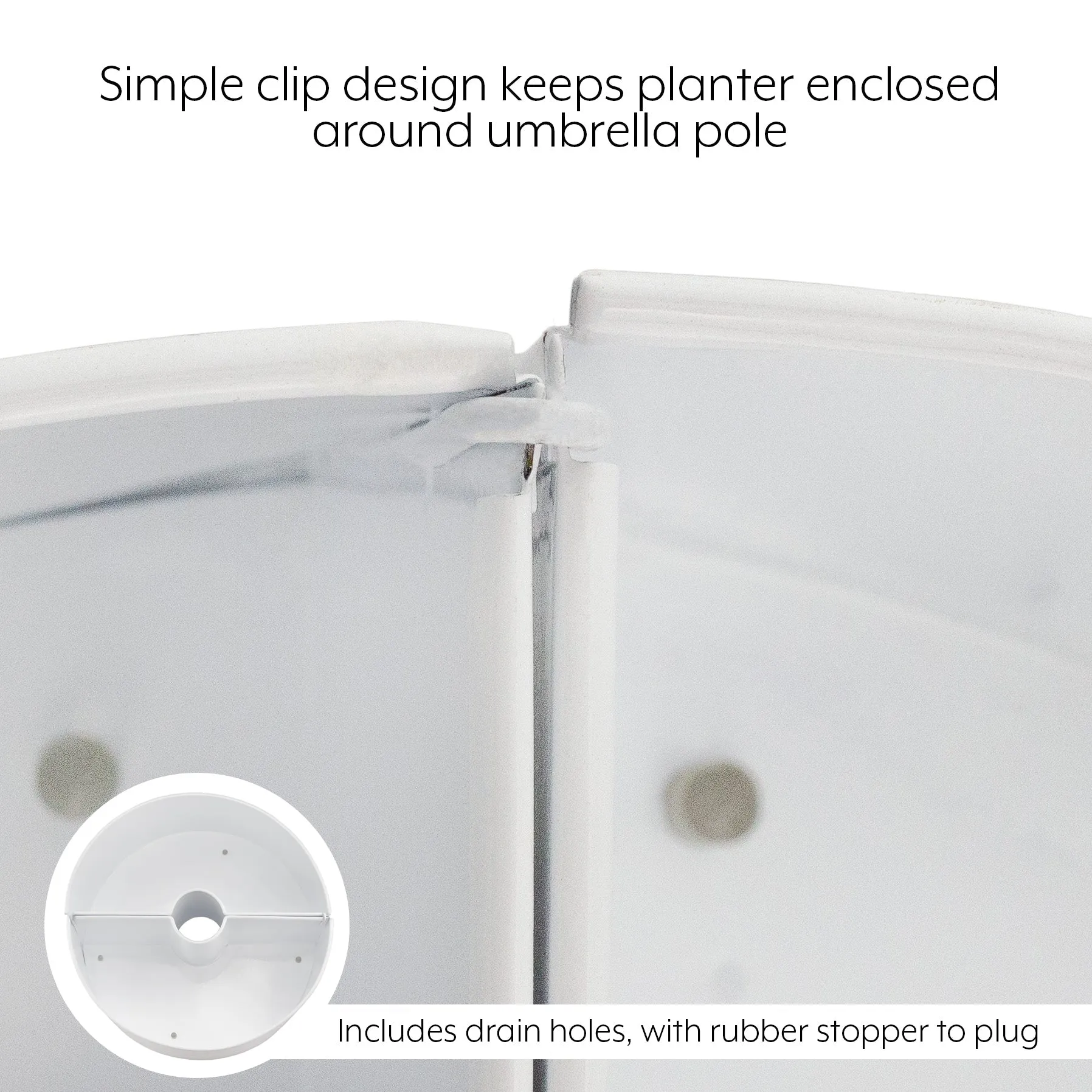 Umbrella Planter for Patio Table with Umbrella Hole
