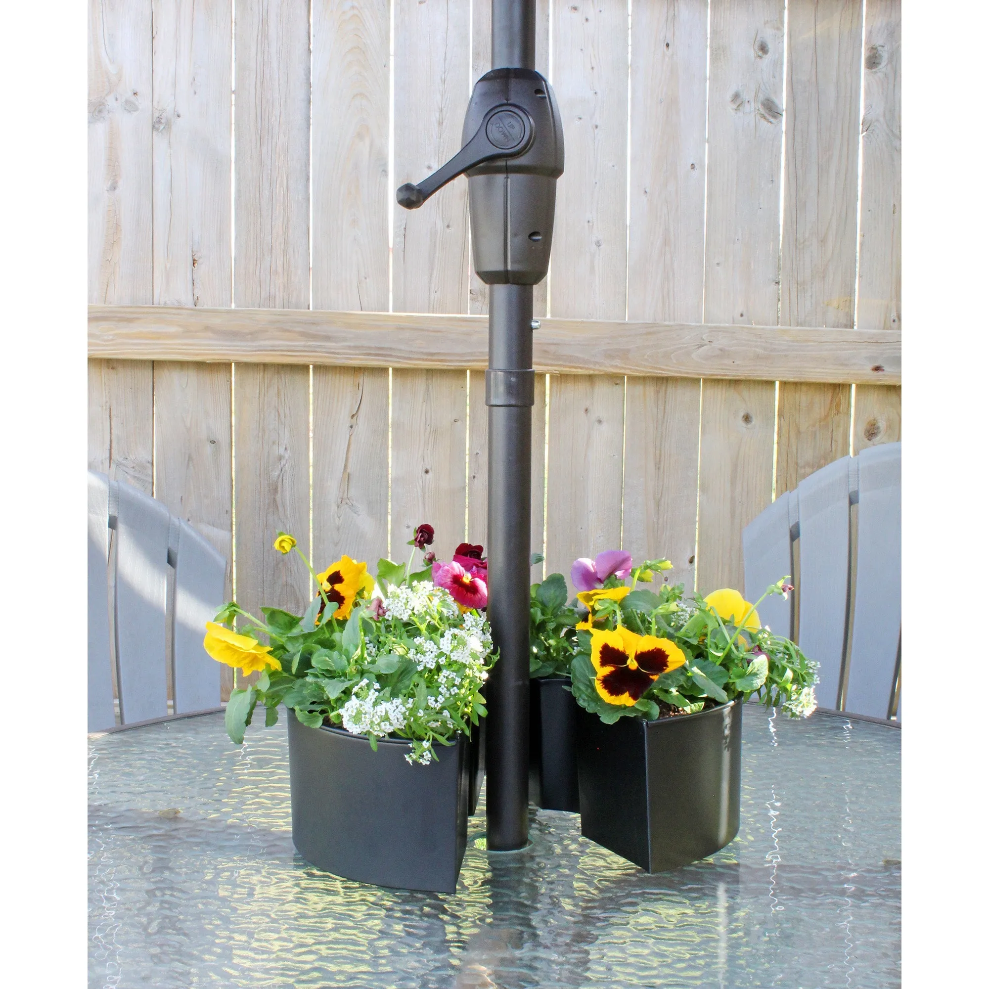 Umbrella Planter for Patio Table with Umbrella Hole
