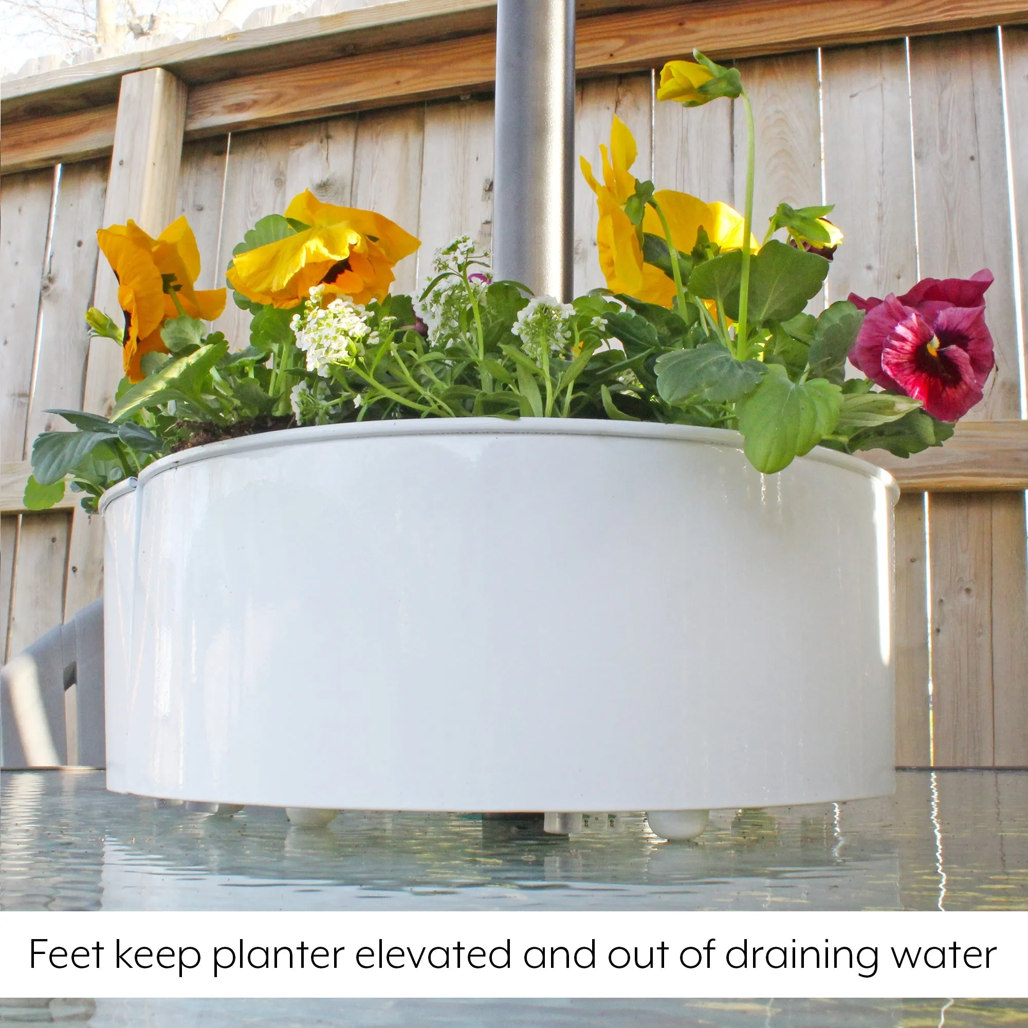 Umbrella Planter for Patio Table with Umbrella Hole