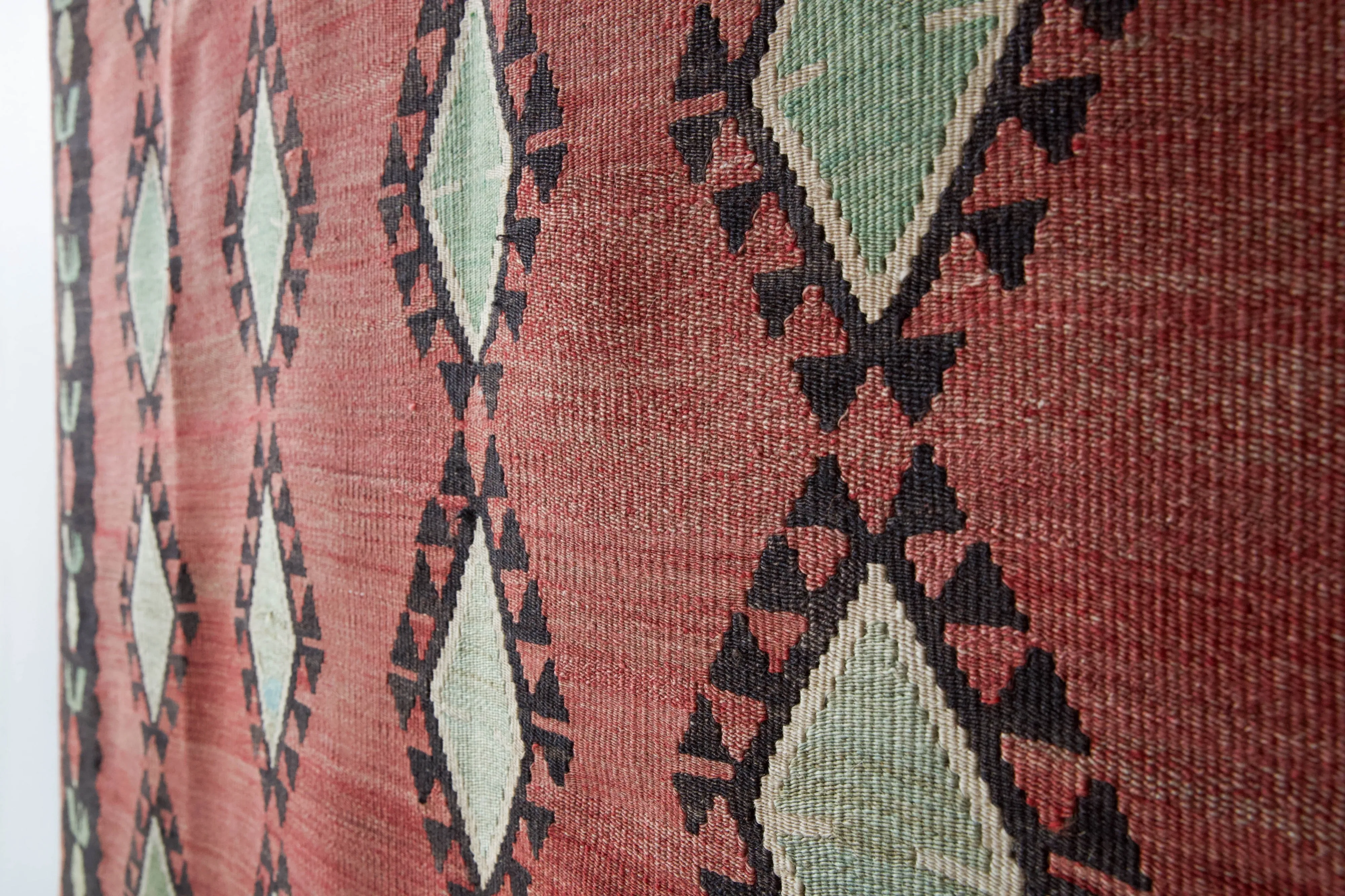 Vintage eastern Anatolian Kilim Rug 6'x12'5"