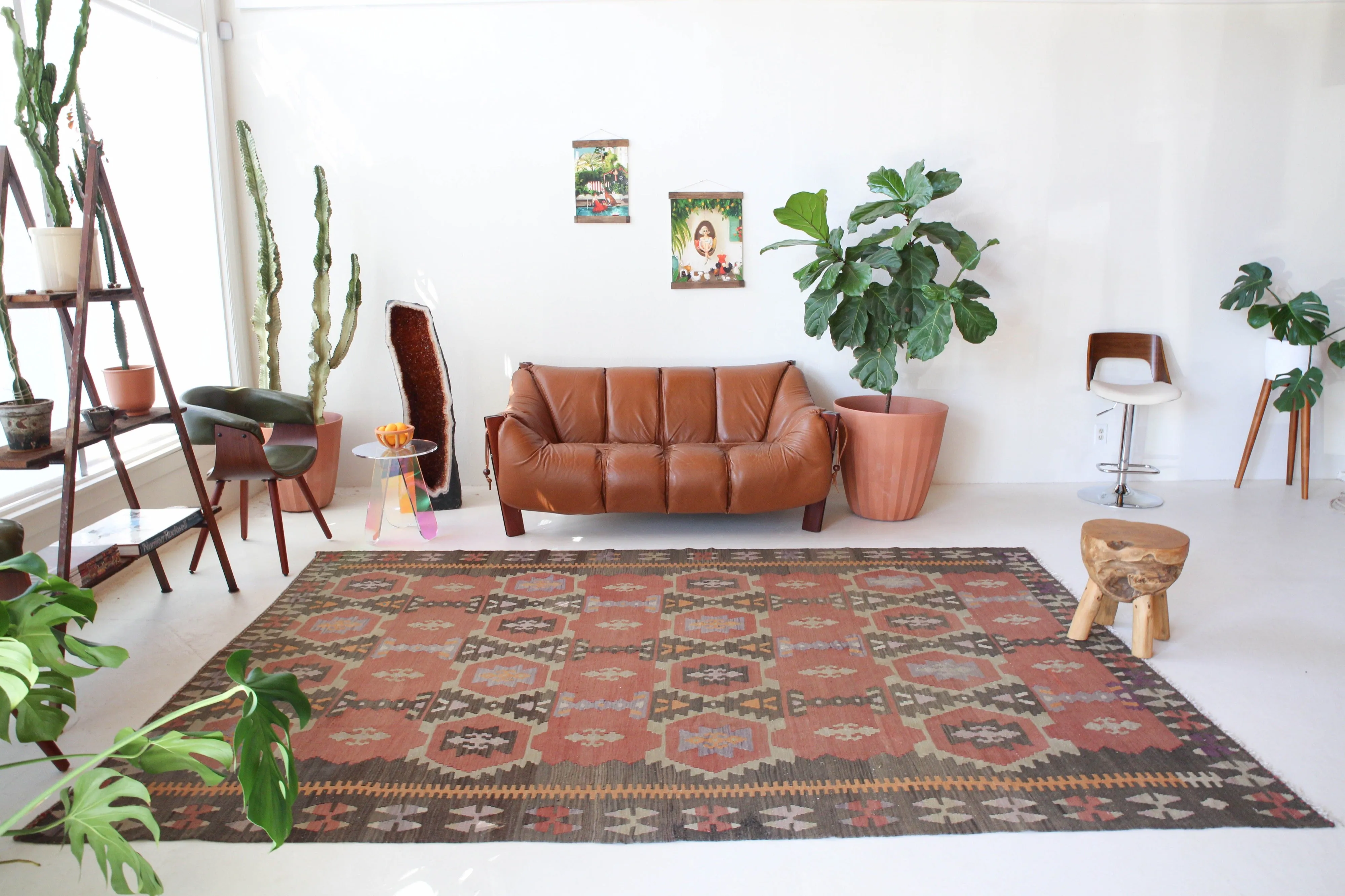Vintage eastern Anatolian Kilim Rug 7'x10'8"