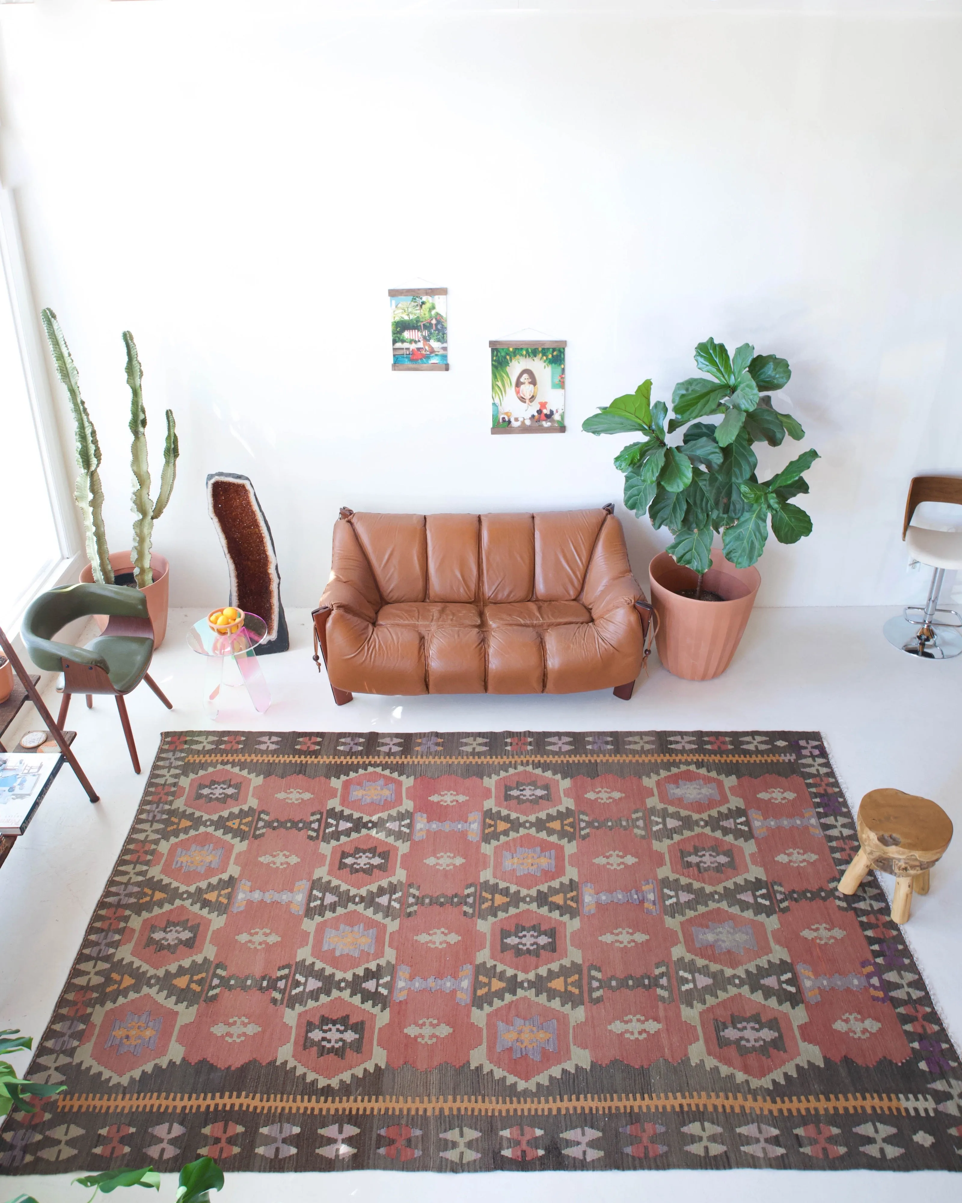 Vintage eastern Anatolian Kilim Rug 7'x10'8"