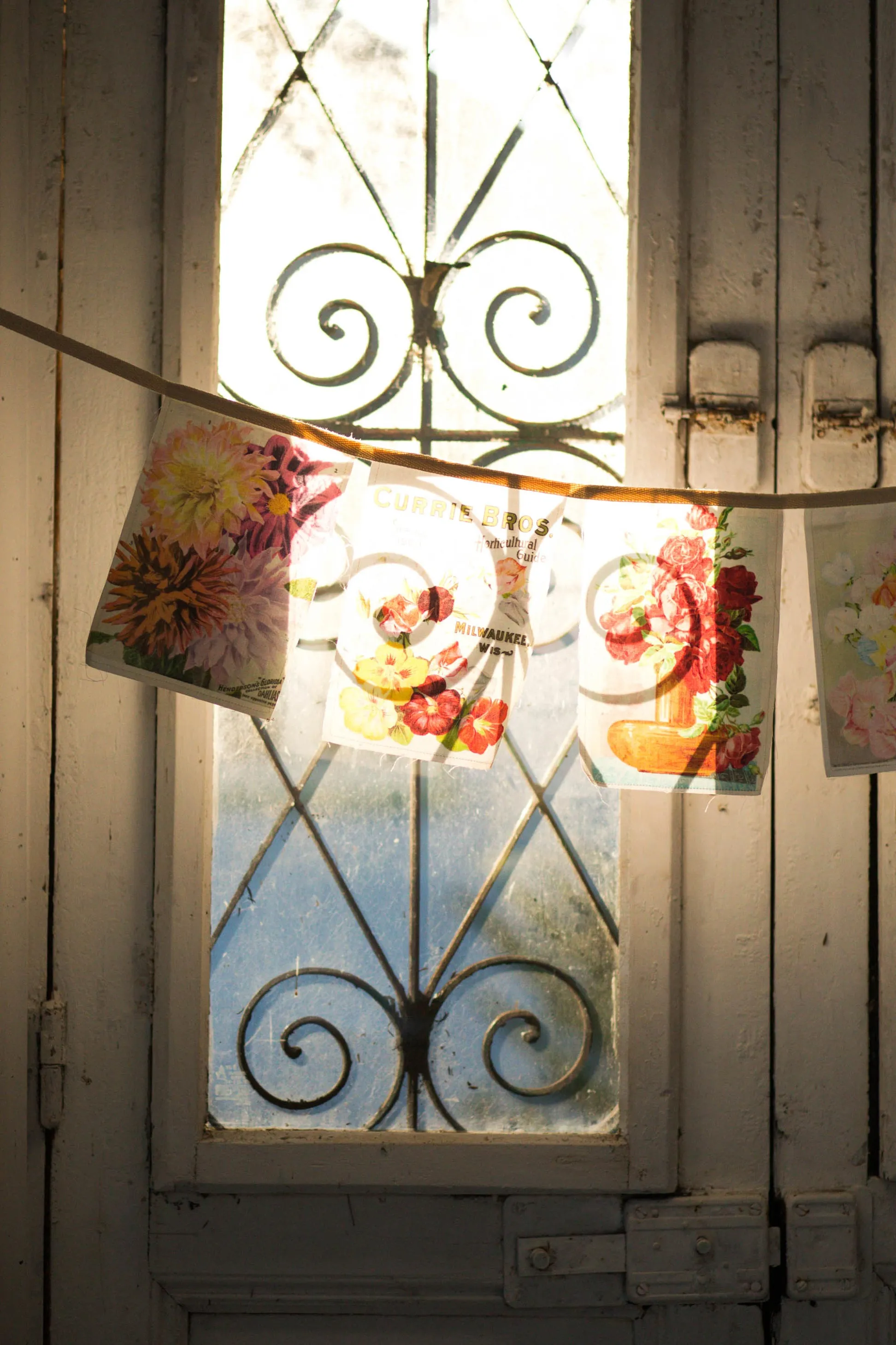 Vintage Flower garland *organic cotton