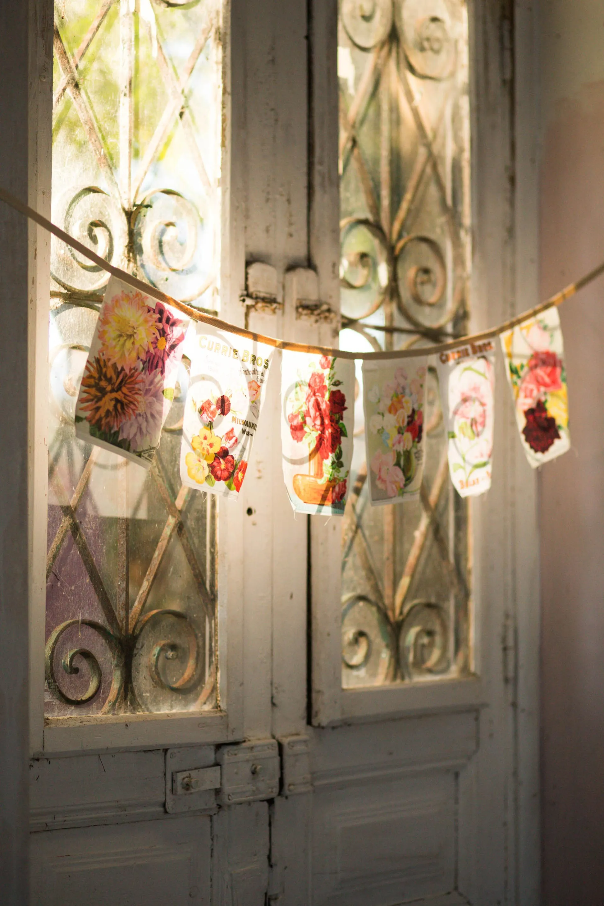 Vintage Flower garland *organic cotton
