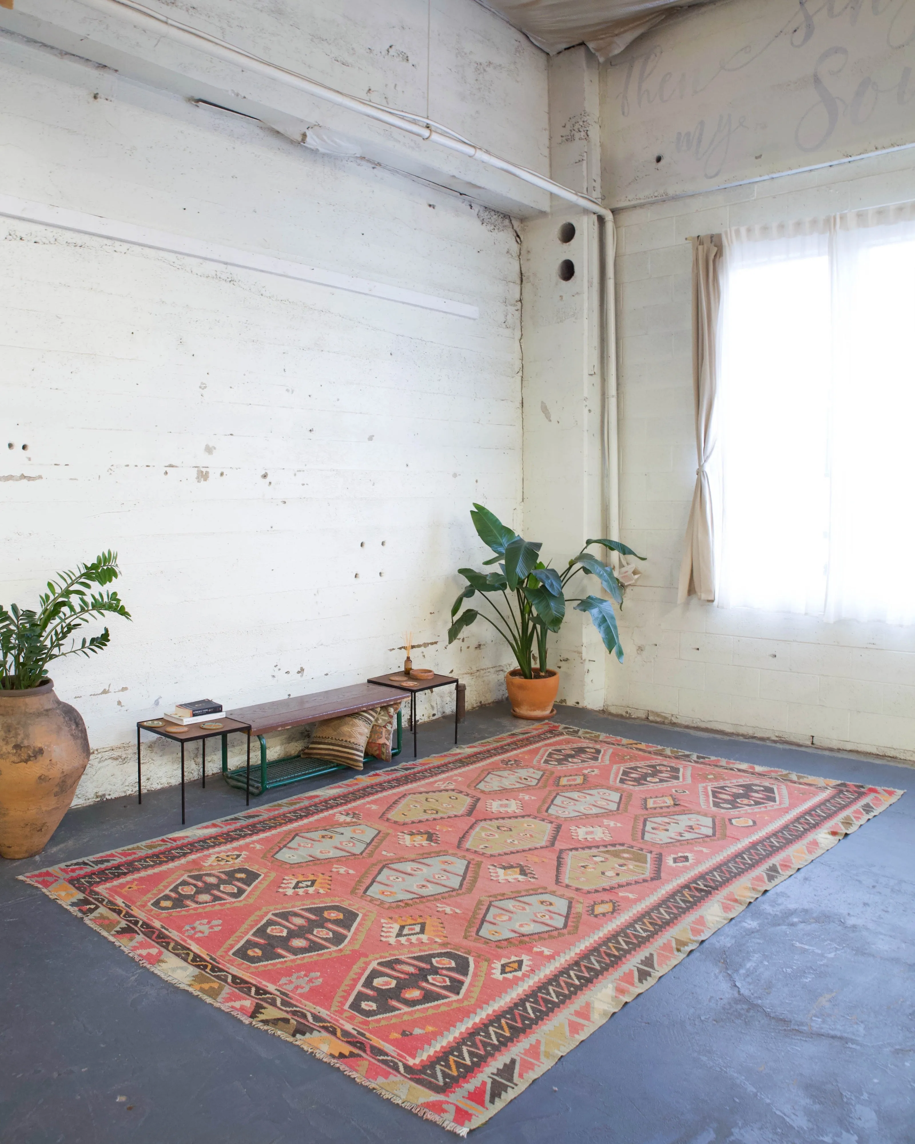 Vintage Sivas Sarkisla Kilim Rug 7'8"x11'10"
