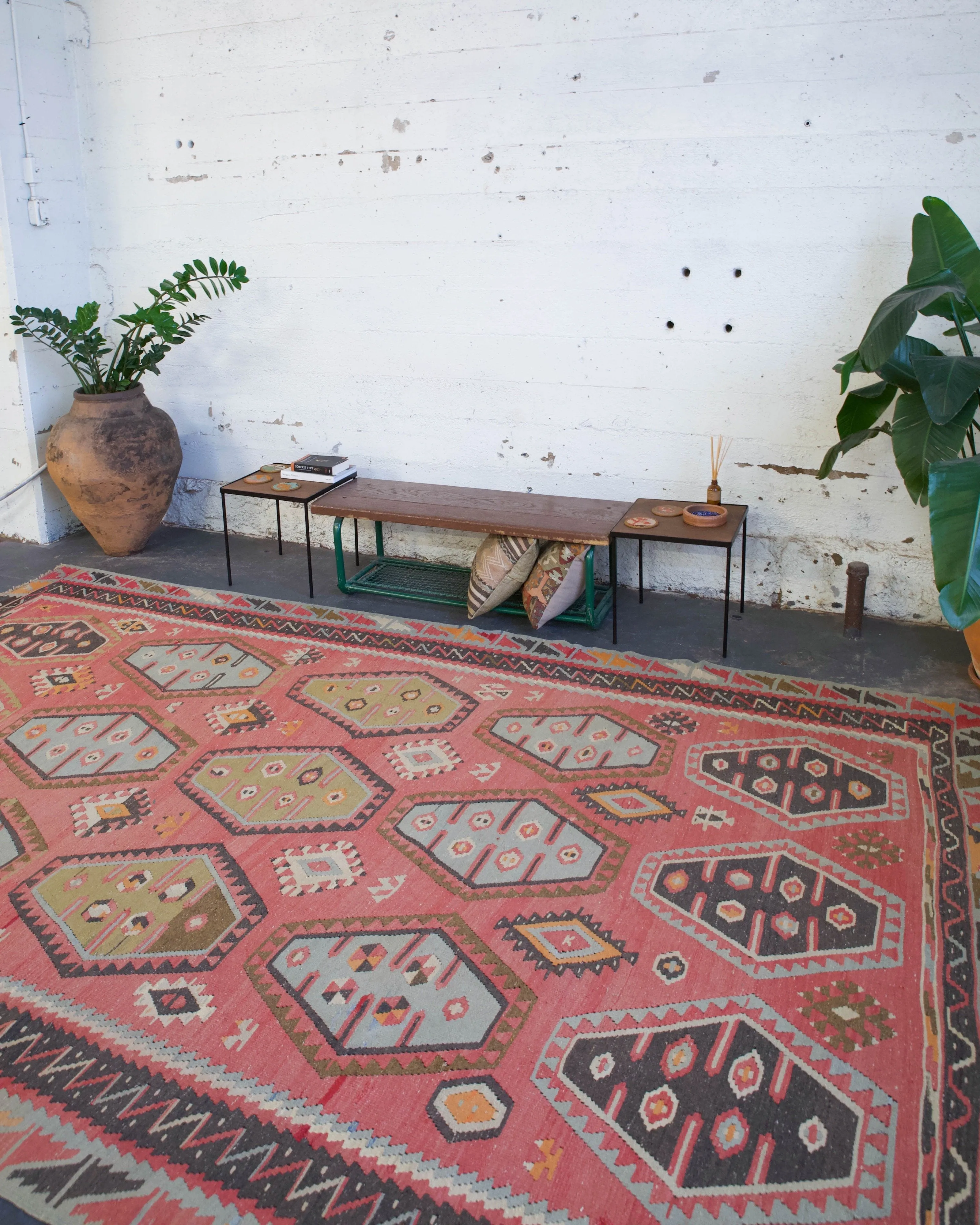 Vintage Sivas Sarkisla Kilim Rug 7'8"x11'10"