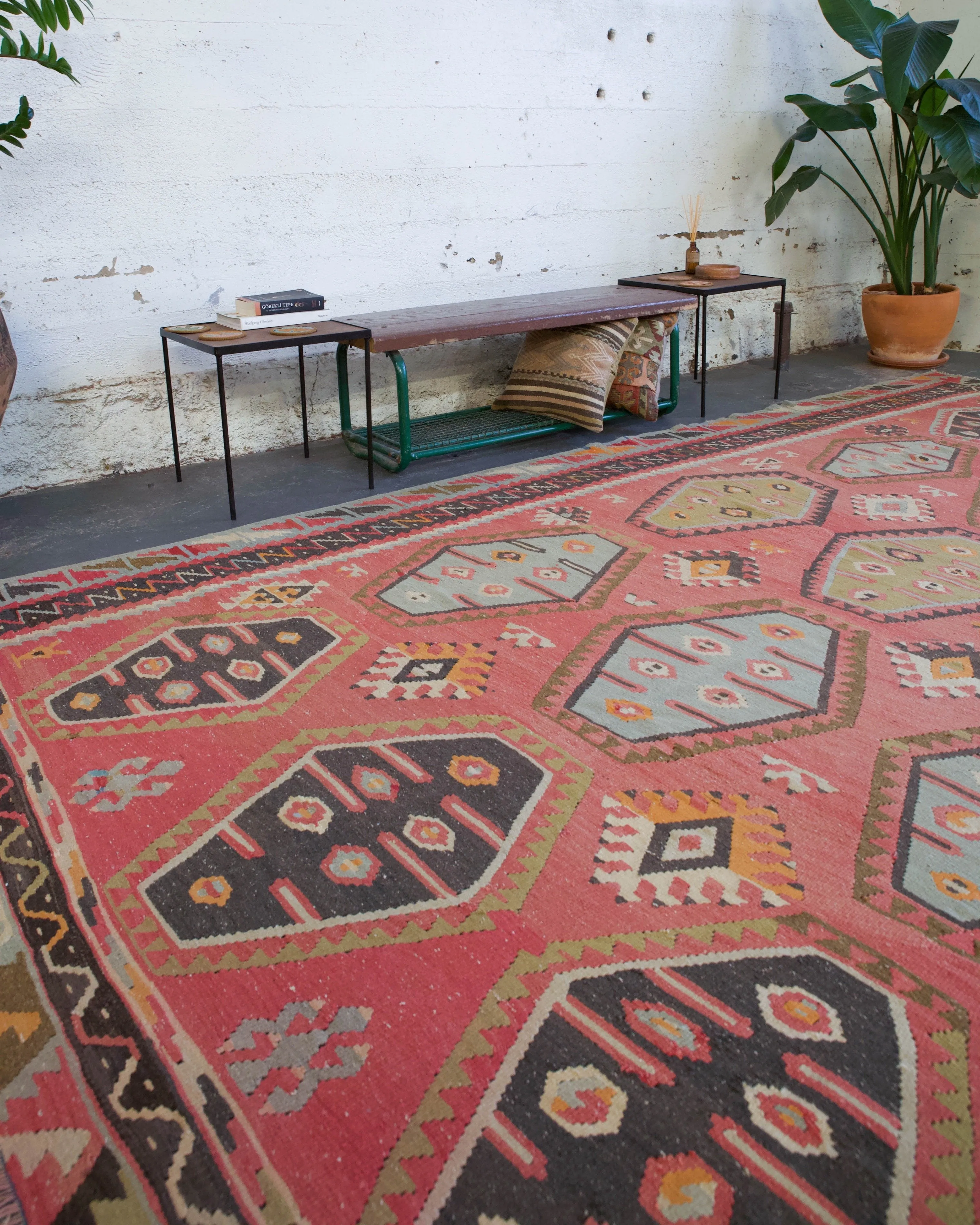 Vintage Sivas Sarkisla Kilim Rug 7'8"x11'10"