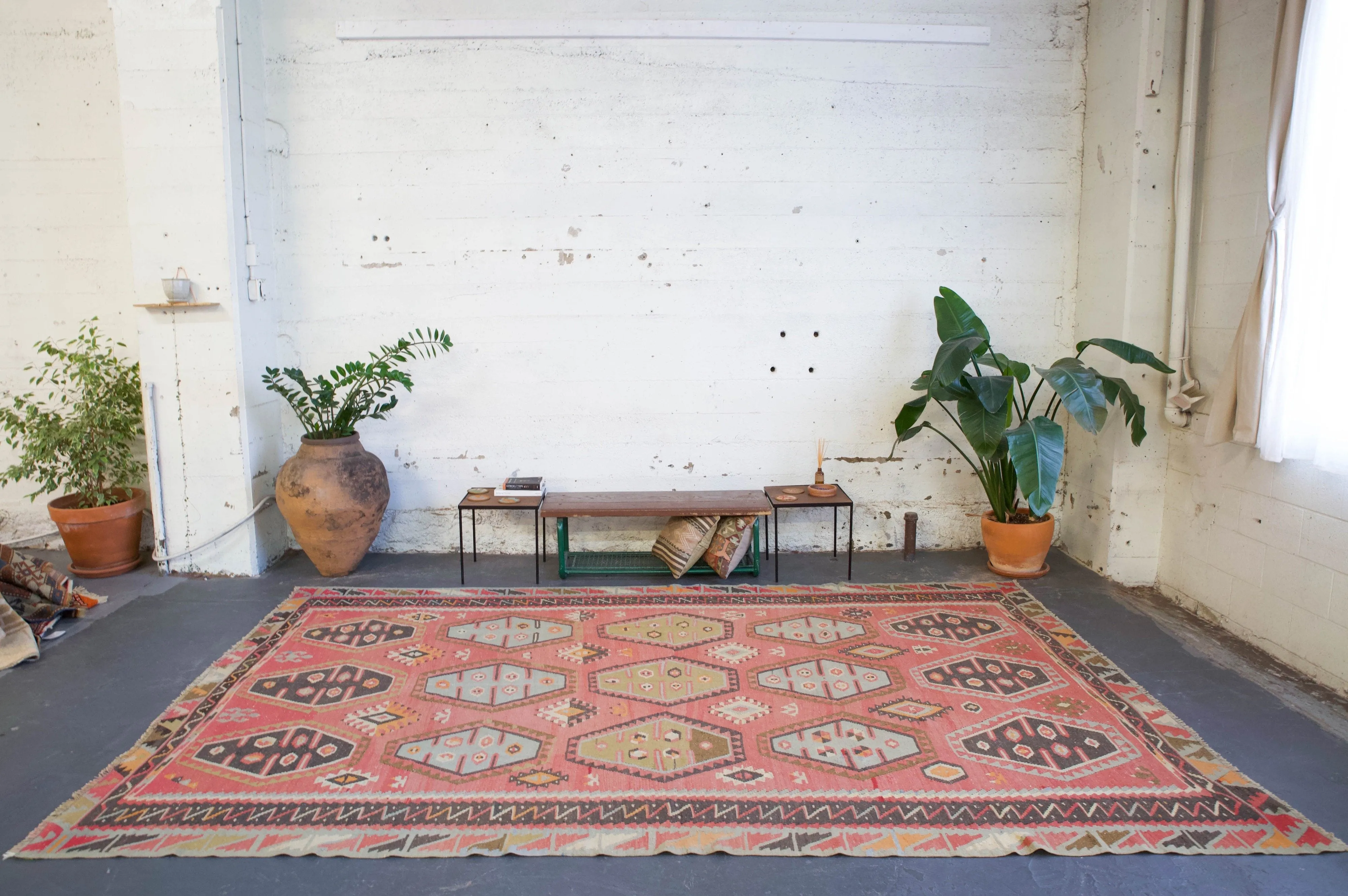 Vintage Sivas Sarkisla Kilim Rug 7'8"x11'10"